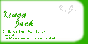 kinga joch business card